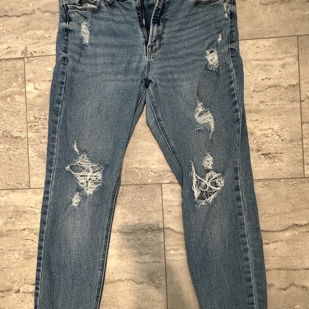 Old Navy Distressed Blue Jeans